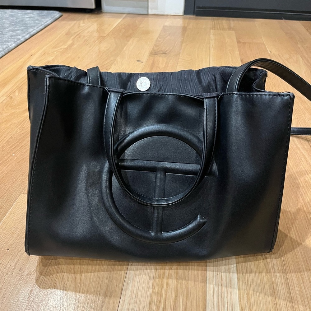 Telfar Medium Black (WORN, READ LISTING)